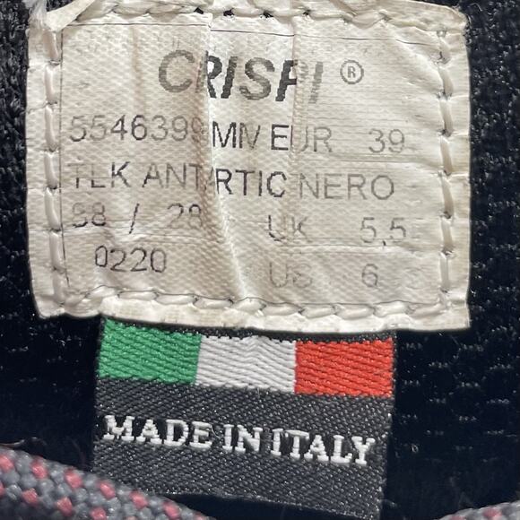 Crispi Antarctic Leather 75 mm 3-Pin Backcountry Telemark Ski Boots Mens Size 6 - Picture 10 of 11